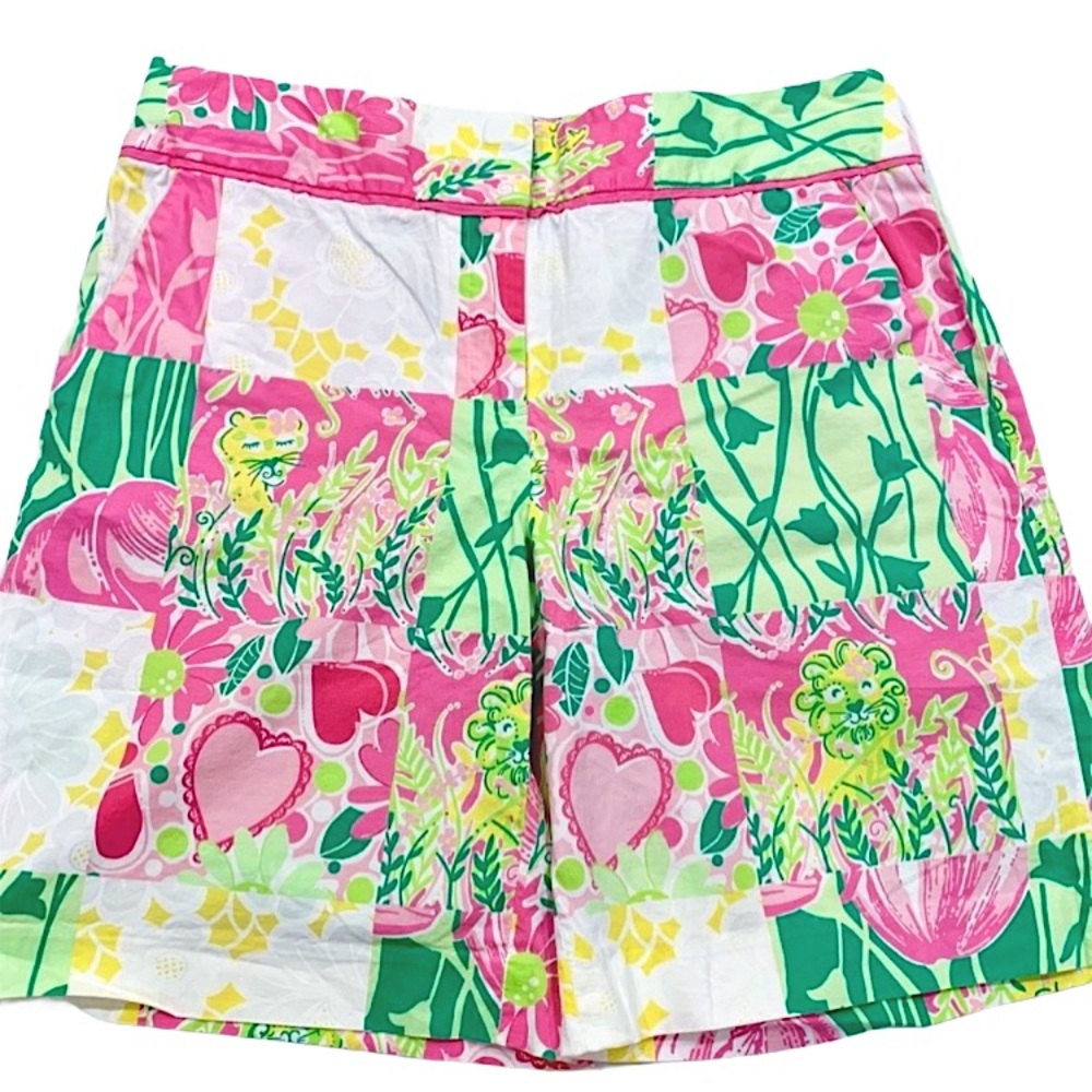 Lilly Pulitzer Vintage Derby Patch Print Shorts